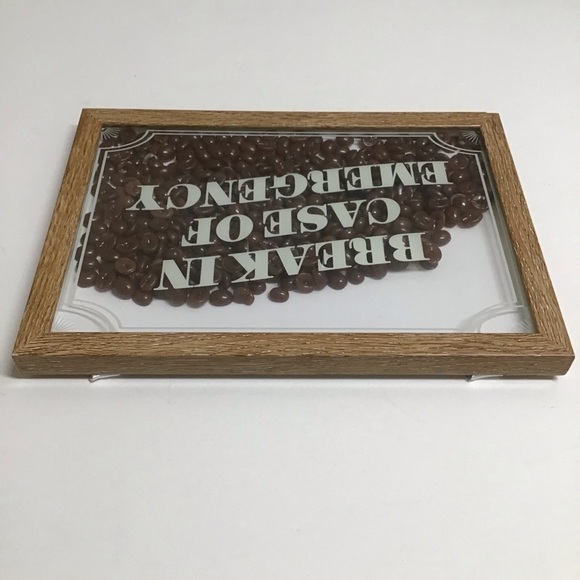 Coffee Beans Picture Wall Art Box Break In Case of Emergency Cafe Coffee Shop 3D - Picture 10 of 15